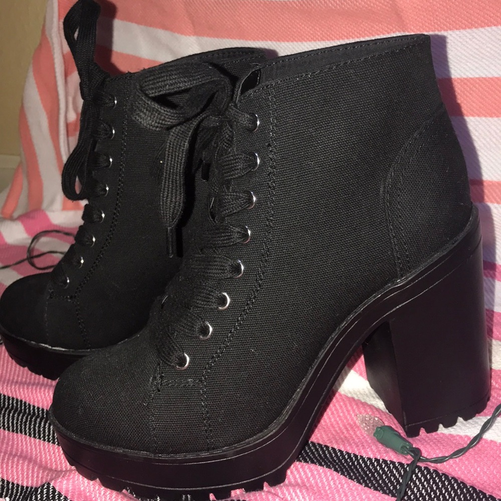 Black High Heel Boots